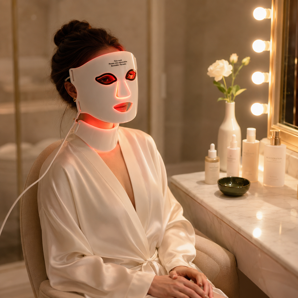 LED Photon Light Therapy Face & Neck Mask