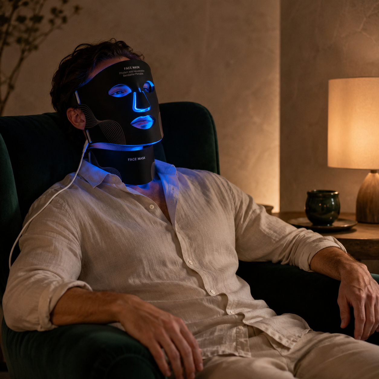LED Photon Light Therapy Face & Neck Mask