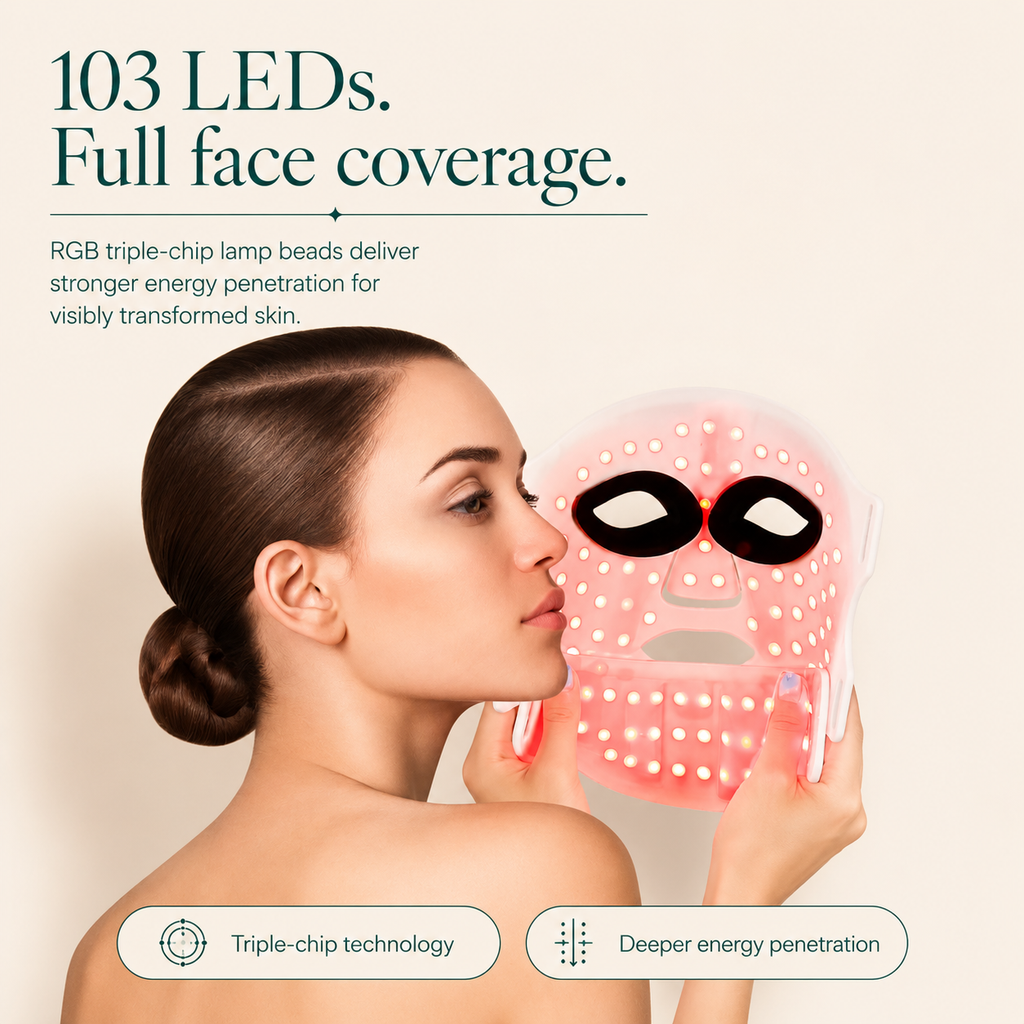LED Photon Light Therapy Face & Neck Mask