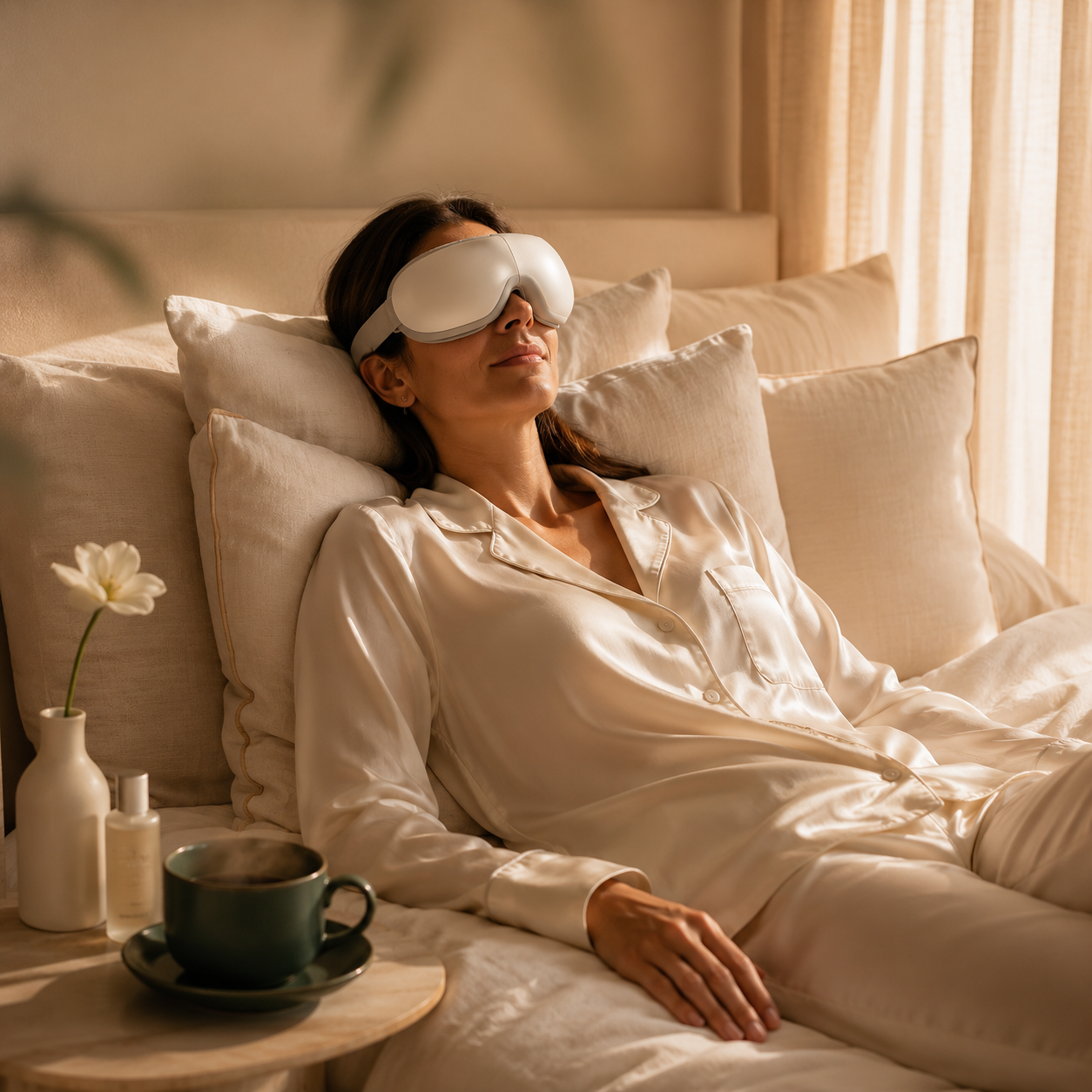Smart Eye Massager with Heat Therapy