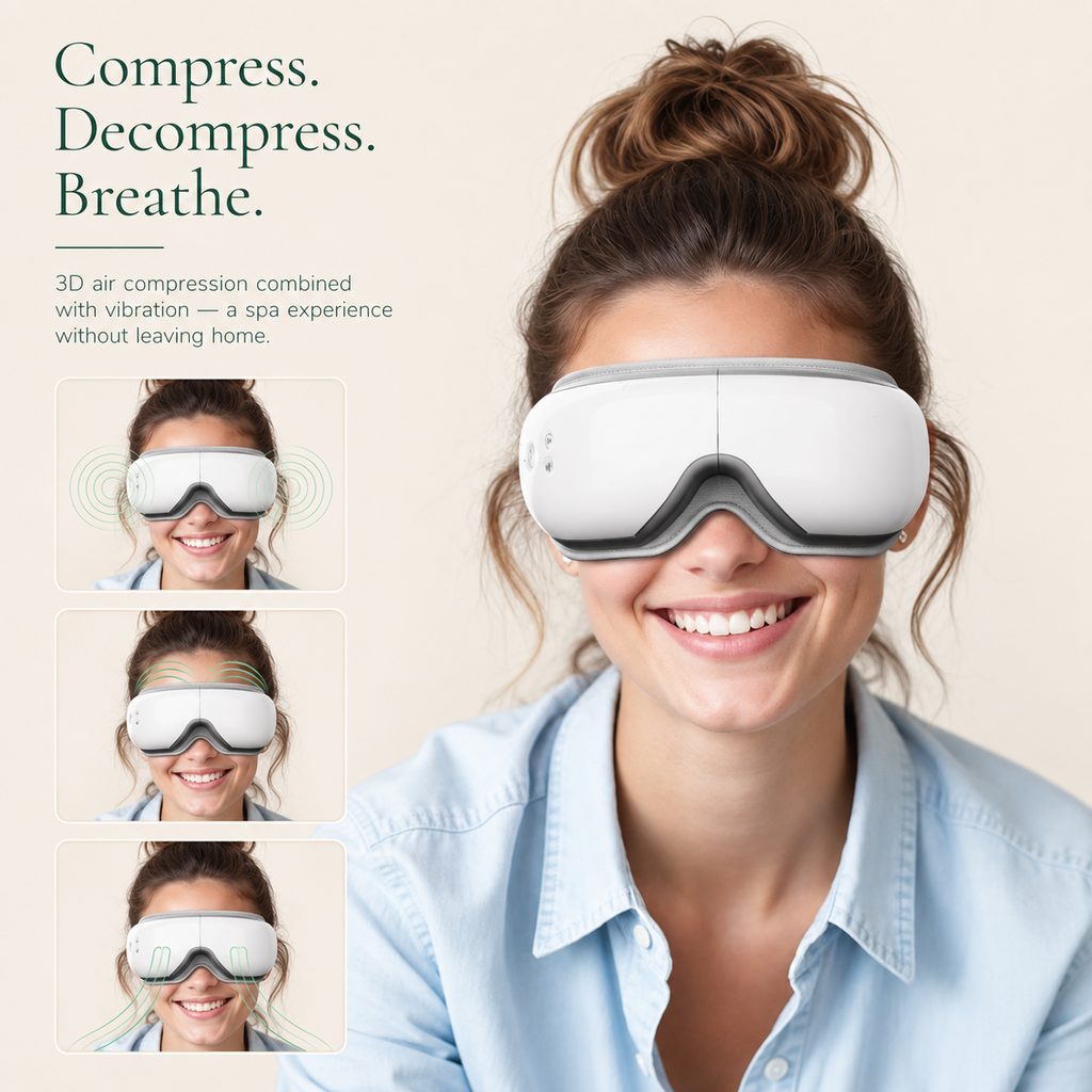 Smart Eye Massager with Heat Therapy
