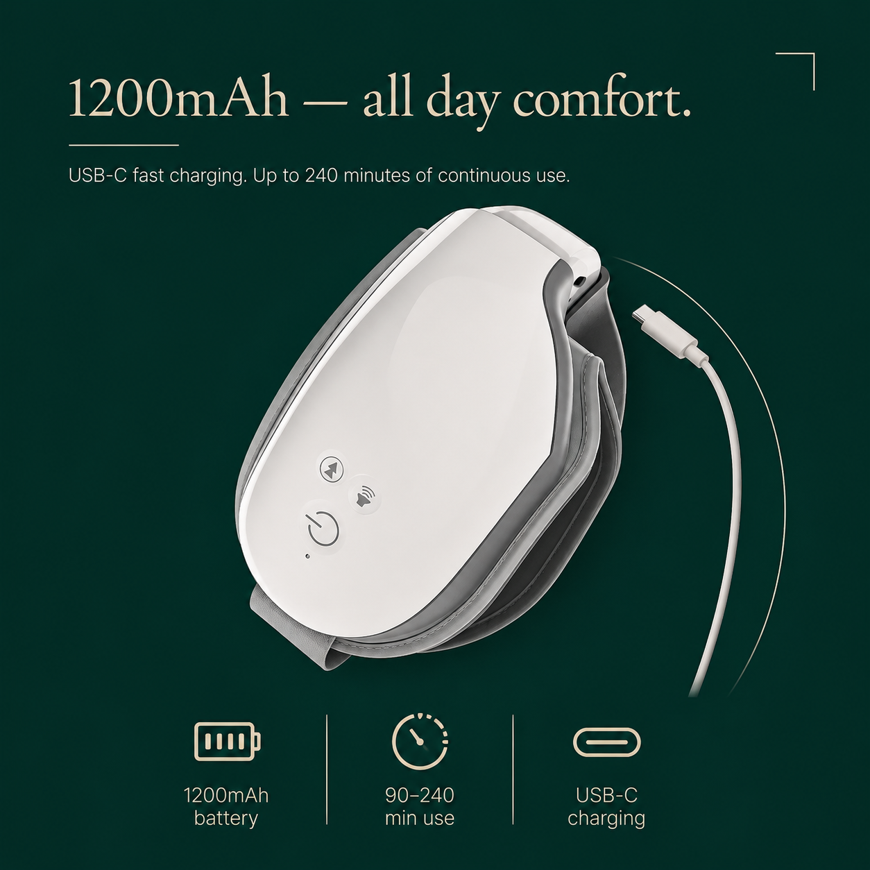 Smart Eye Massager with Heat Therapy